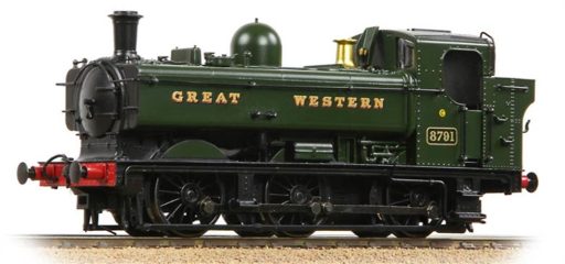 32-204A GWR 8750 PANNIER TANK 8791 GWR GREEN (GREAT WESTERN)