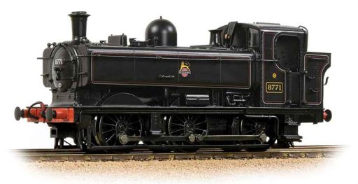 32-205B GWR 8750 PANNIER TANK 9600 BR LINED BLACK (EARLY EMBLEM)