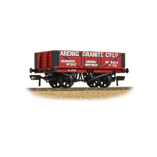 37-026B 5 Plank Wagon Steel Floor 'Arenig Granite Co. Ltd.' Red BALA