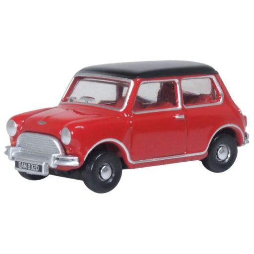 Oxford Diecast Austin Cooper Mini Tartan Red/Black