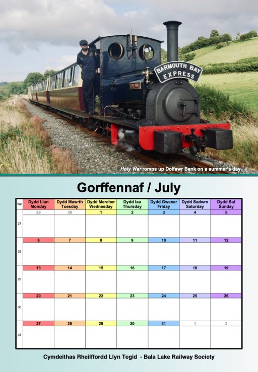 Bala Lake Railway Society 2026 Calendar - Image 3