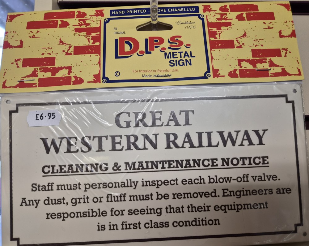 DPS Sign – GWR Cleaning and Maintenance