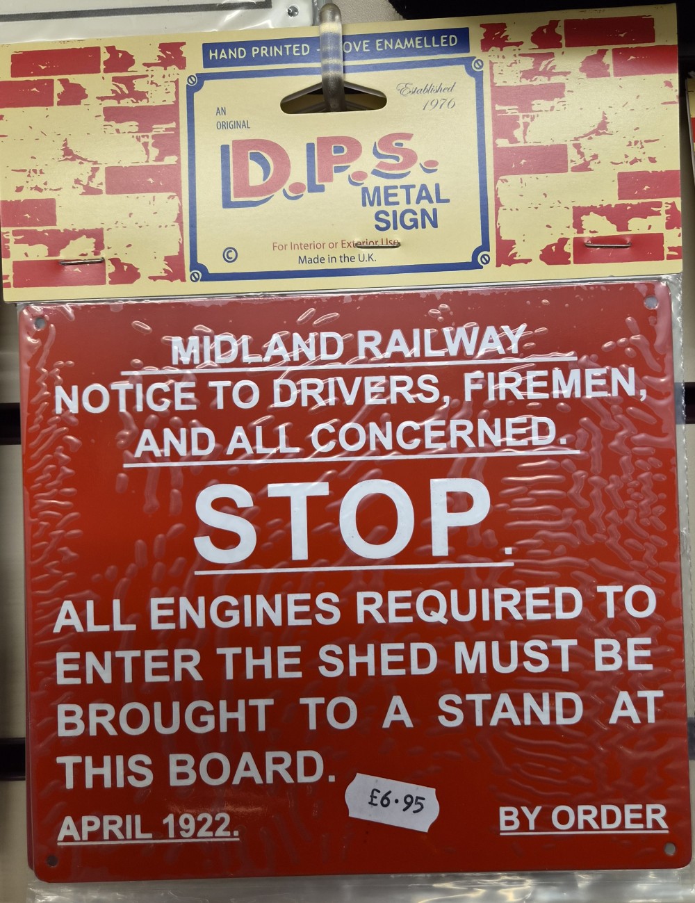 DPS Sign – Midland Railway STOP