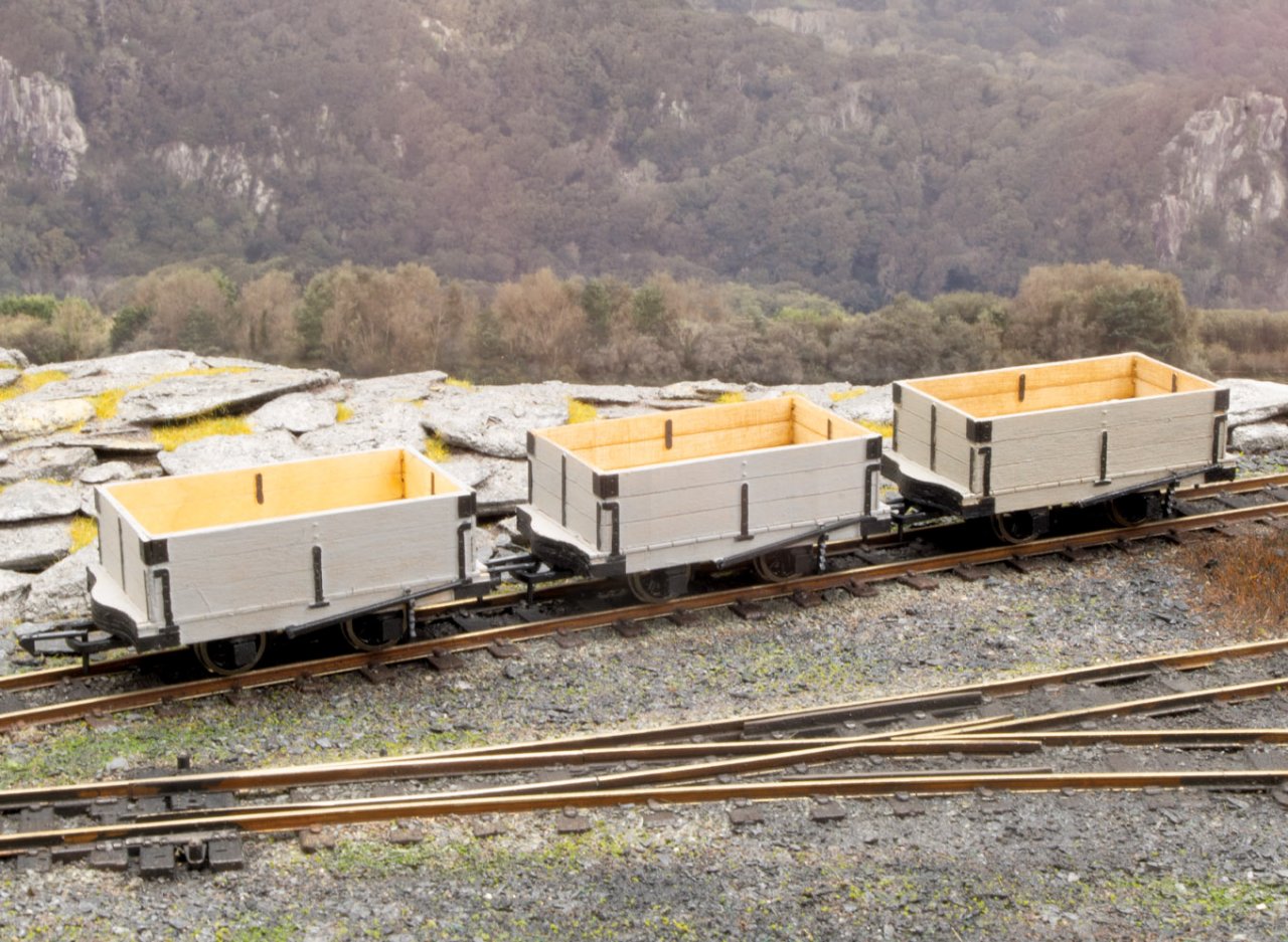 PECO OR161 O-16.5 (NG7) GVT OPEN WAGONS (3) LASERCUT KIT