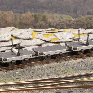 PECO OR163 O-16.5 (NG7) BOLSTER WAGONS (3) LASERCUT KIT