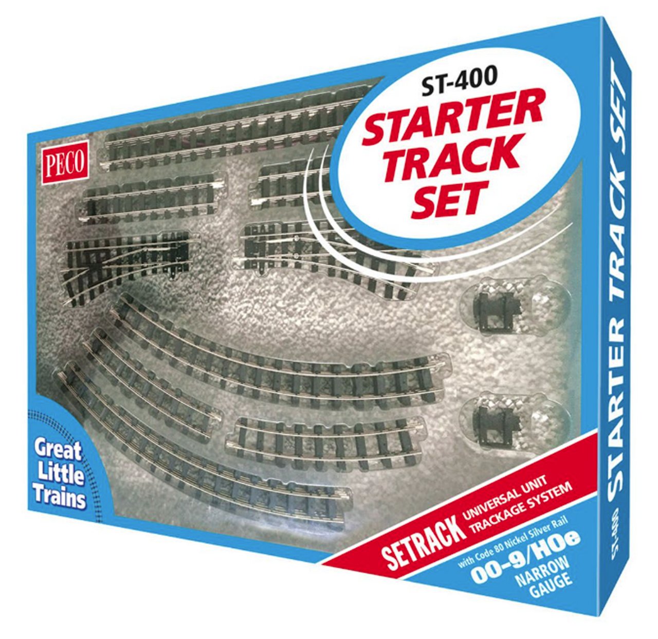 PECO ST400 CODE 80 – OO-9/HOE STARTER TRACK SET