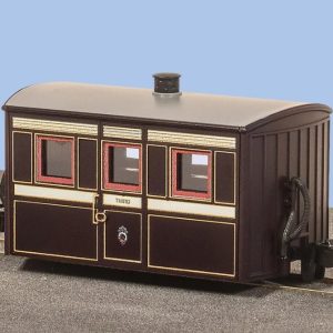 GR555 - PECO - OO-9 - F.R. 4 WHEEL BUG BOX COACH, 3RD CLASS, VICTORIAN LIVERY