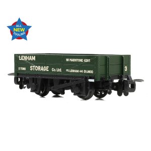 393-153 RNAD REBUILT OPEN WAGON 'LENHAM STORAGE' GREEN NO. 3