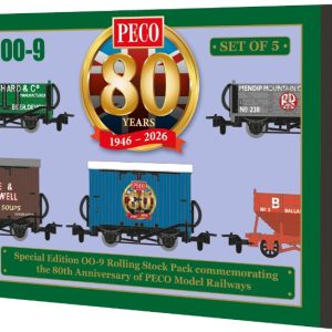 PECO GR58880 OO9 SCALE 80TH ANNIVERSARY WAGON PACK - PACK OF 5
